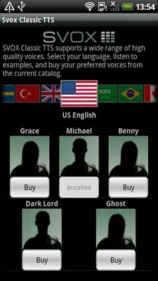 SVOX Classic TTS android App screenshot 2